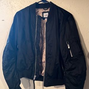 Satin bomber-jacket
